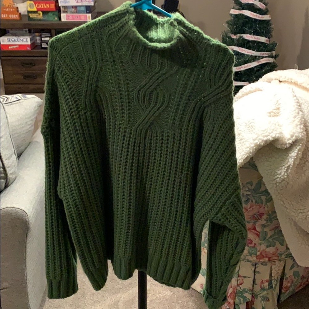 Aerie Green Turtleneck